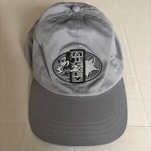 Mickey Mouse Star Gray Disney Strap back Cap Hat Adjustable